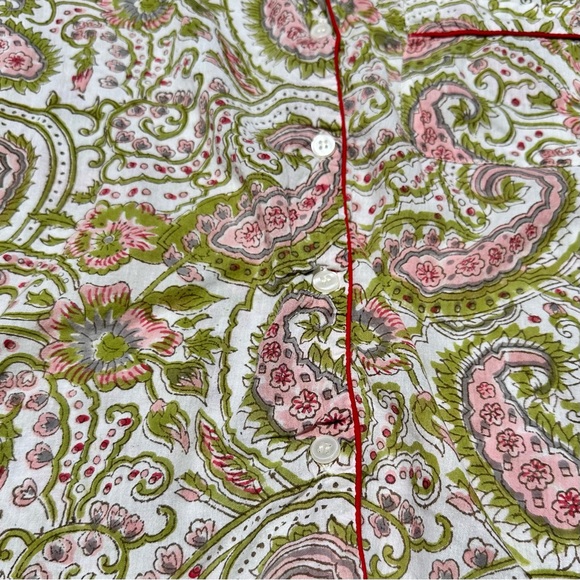 Sold on mercari Pajama Button down top and shorts set - Picture 5 of 6